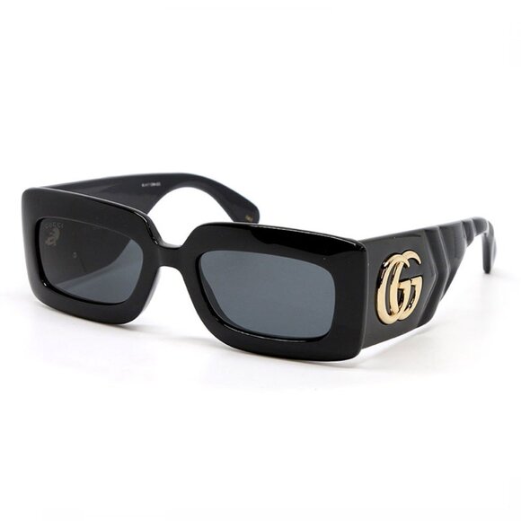 NEW GUCCI GG0811S 001 BLACK UNISEX SUNGLASSES GUCCI - Picture 1 of 5